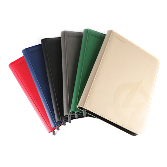 Nähen Bindung PU Henwei Toploader 4 Pocket Card Binder Preisliste